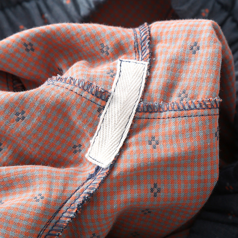 Men's Pajamas, Cotton Gauze, Lightweight, Summer