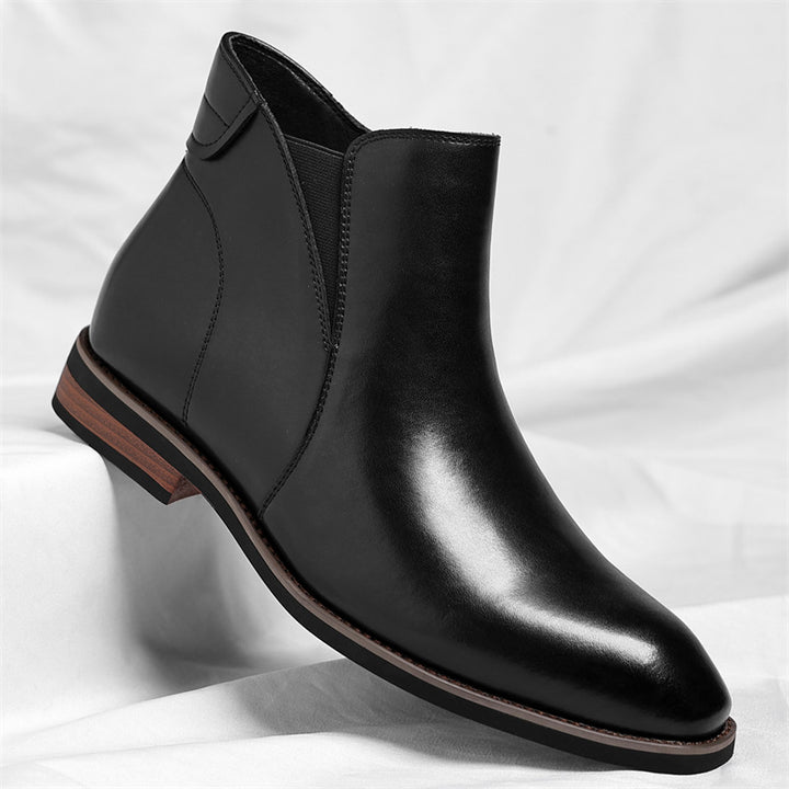 Padded Chelsea boots with zipper