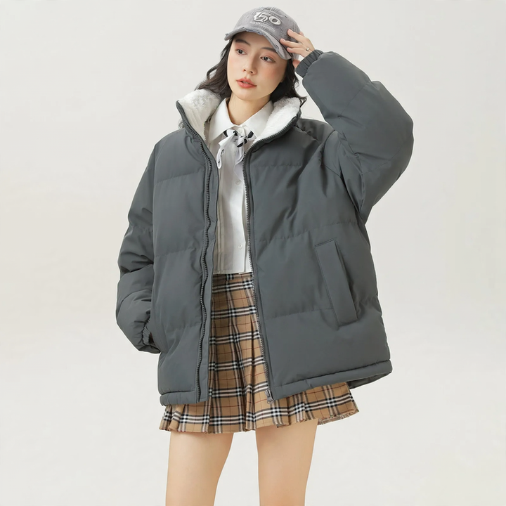 Unisex-Winter Jacket, Lamb Fleece, Lined, Warm
