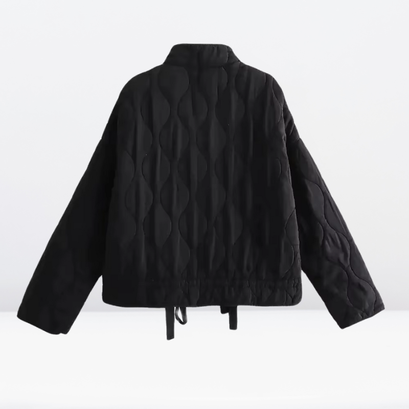 Lune London | Women's Quilted Jacket with Drawstring & Zipper