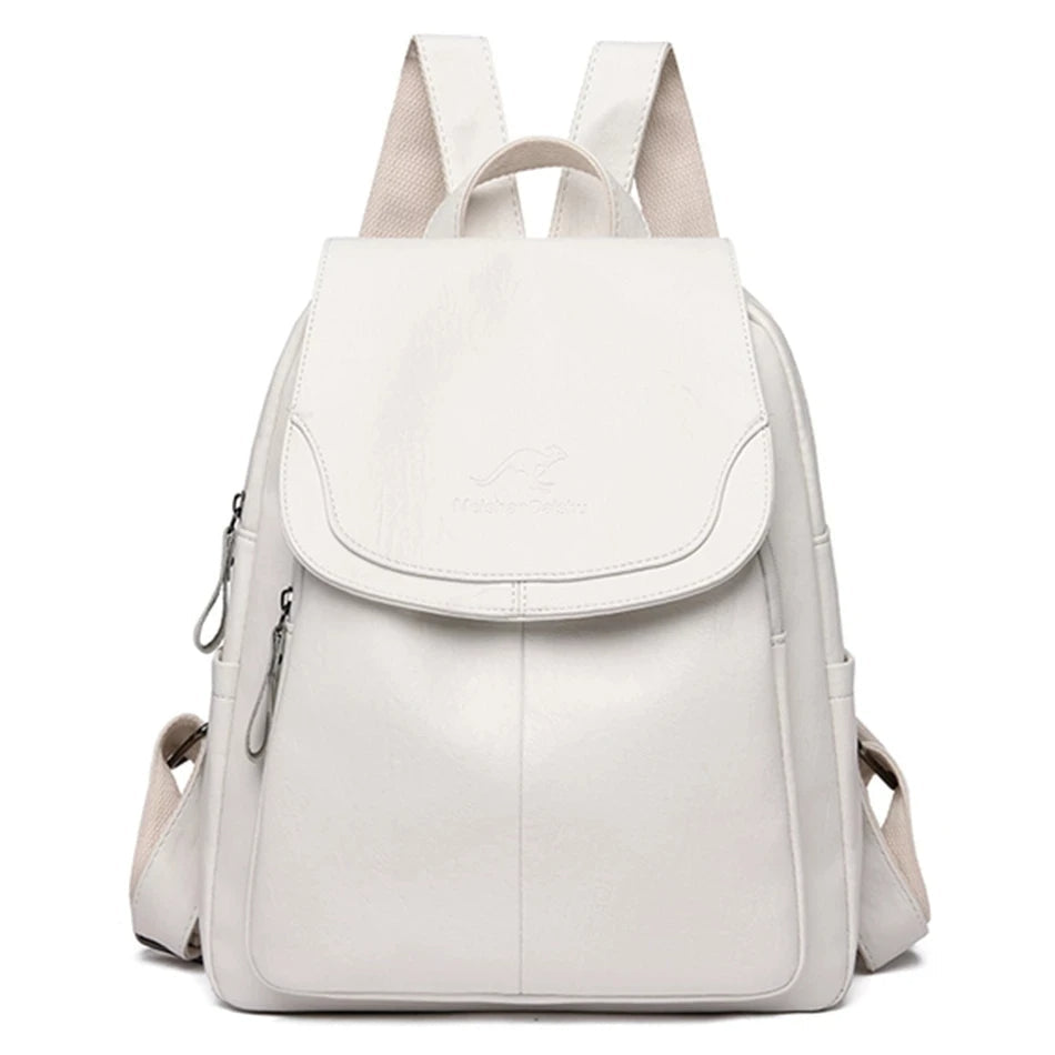 Lune London | Stylish leather backpack with theft protection for women
