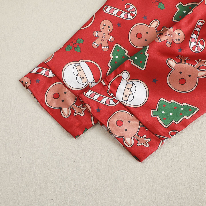 Children's Pajama Set with Christmas Print
