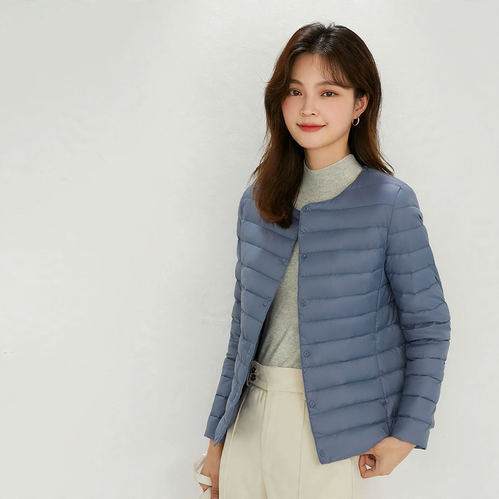Light women's down jacket, short, versatile