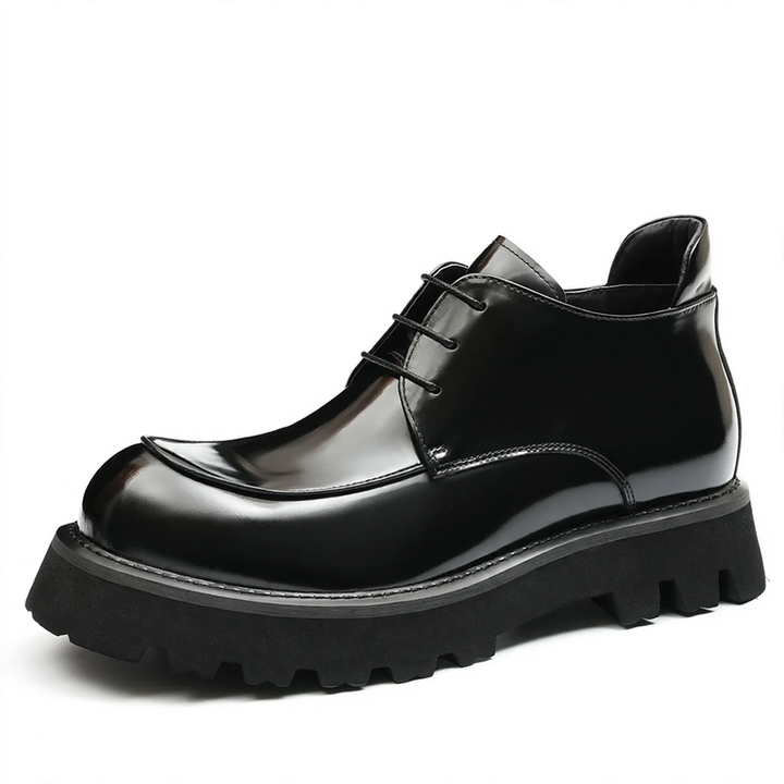 Men's Martin Boots made of cowhide leather with platform sole