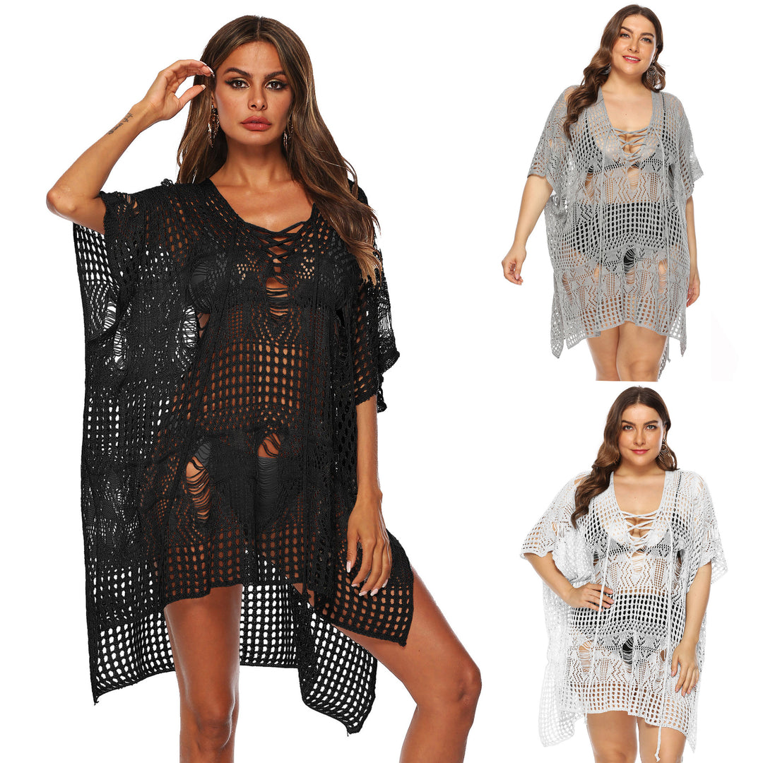 Lune London Transparent Crochet Beach Dress for Women