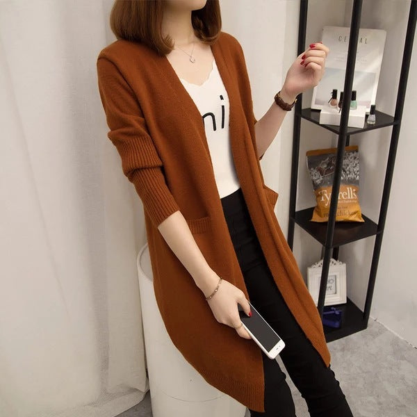 Knit cardigan for women with fashionable V-neck and relaxed fit Lune London