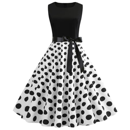 Robe swing pour dames avec un haut contrastant et une jupe évasée Chic & Stil