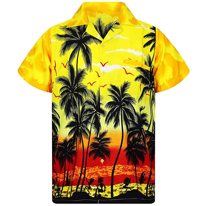 Summer shirt for men with tropical print Lune London