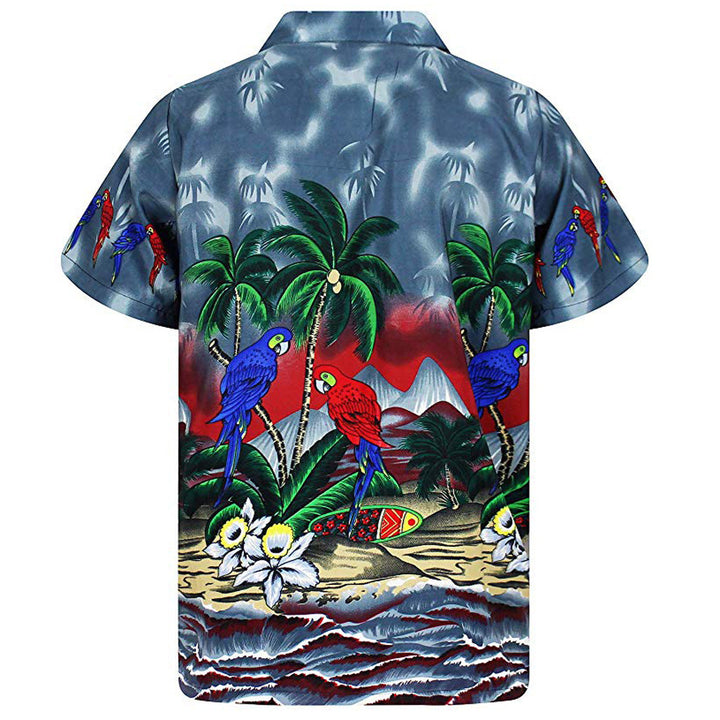 Summer shirt for men with tropical print Lune London