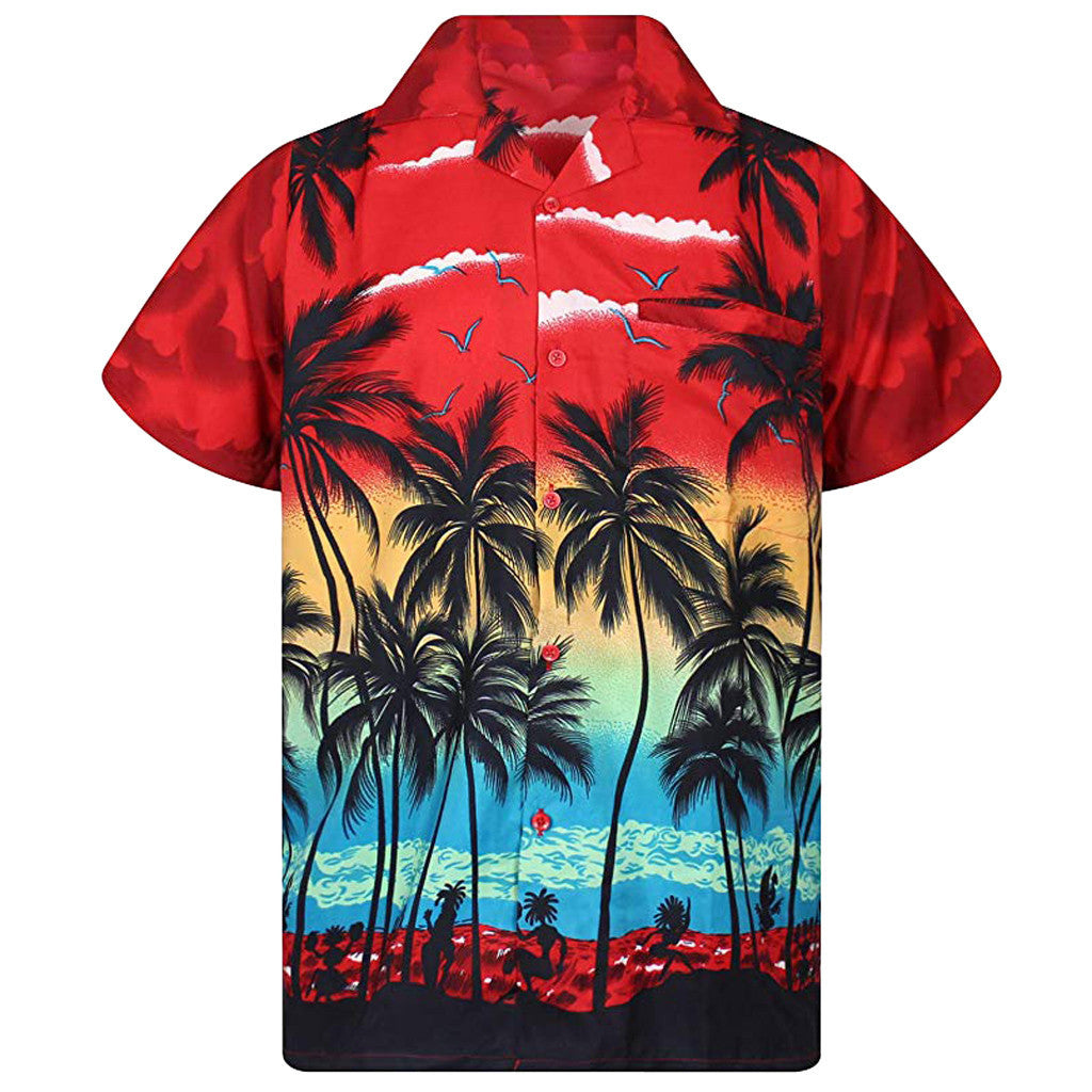 Summer shirt for men with tropical print Lune London
