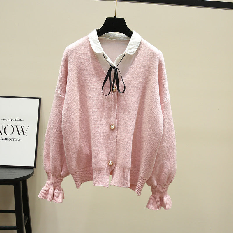 Cardigan pour femme avec des boutons en perles élégants Chic & Stil