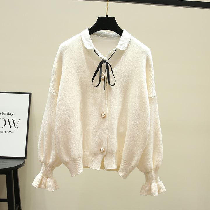 Cardigan pour femme avec des boutons en perles élégants Chic & Stil