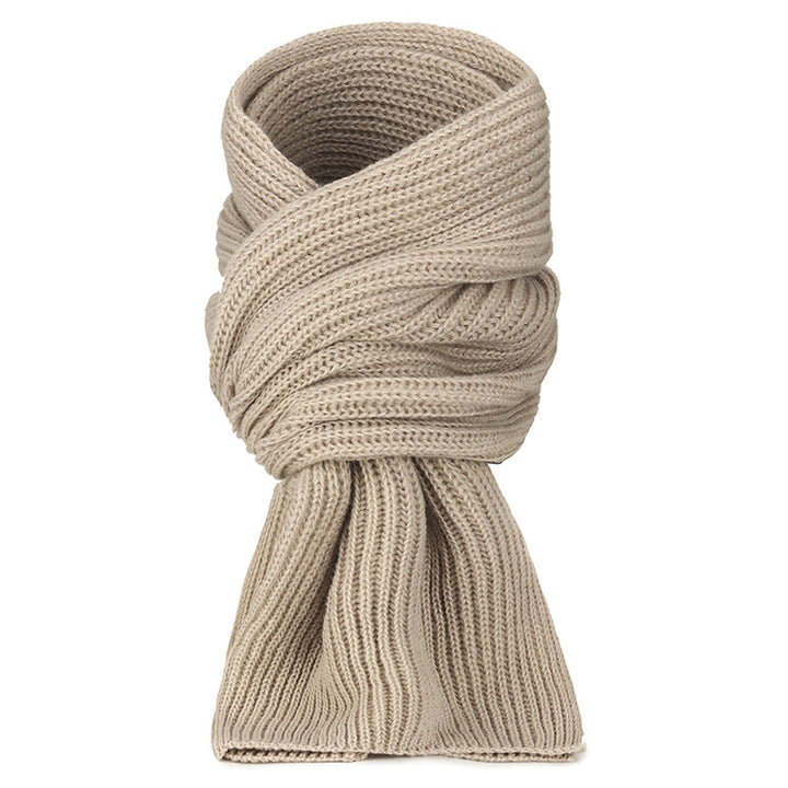 Knitted hat and long scarf set
