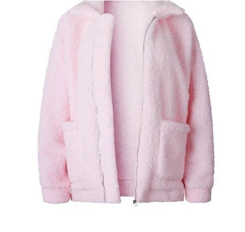Amarae | Women's Fleece Sweatshirt with Wide Collar