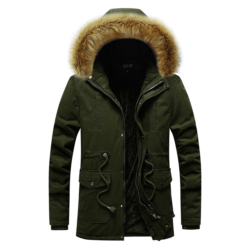 Trendy parka jacket for men with detachable hood and soft lining Lune London