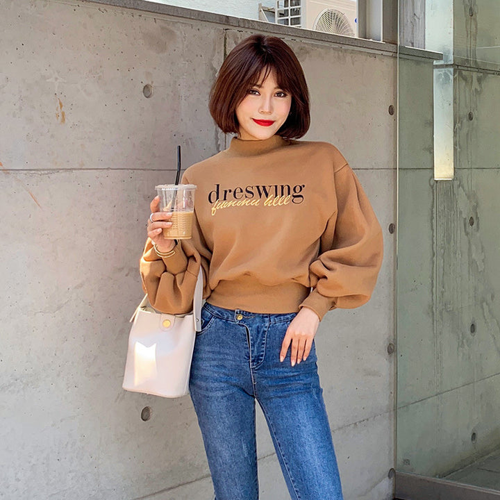 Sweat-shirt féminin à la mode avec des manches volumineuses Chic & Stil