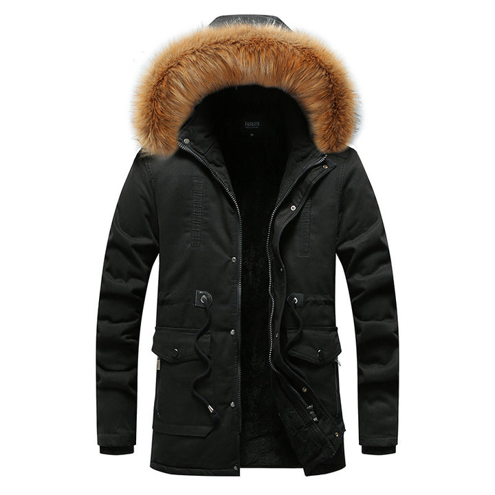 Trendy parka jacket for men with detachable hood and soft lining Lune London