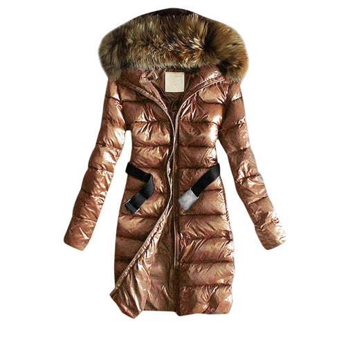 Amarae | Warm and Shiny Jacket with Hood