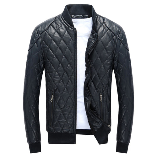 Quilted leather jacket for men Amarae
