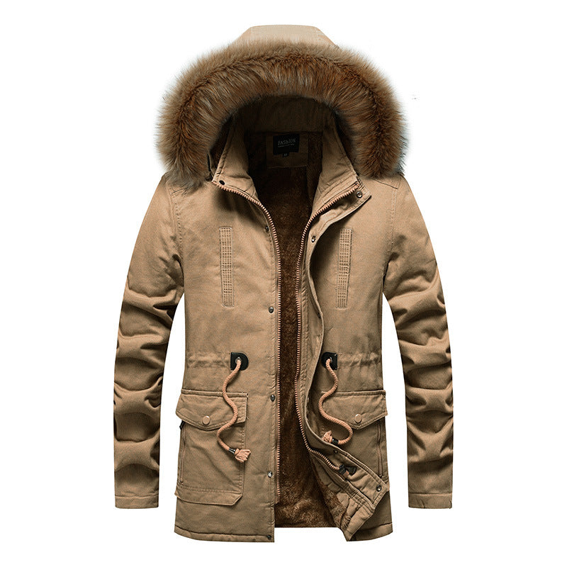 Trendy parka jacket for men with detachable hood and soft lining Lune London