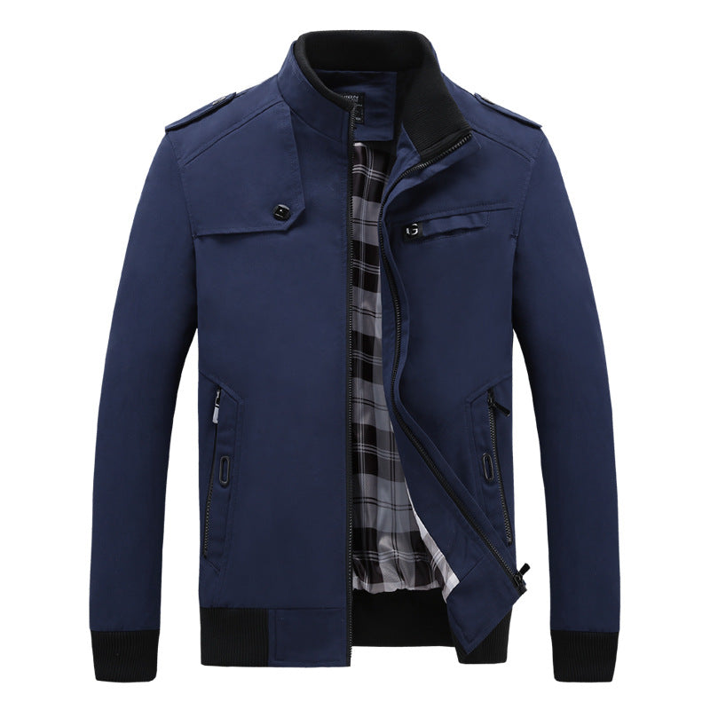 Trendy field jacket for men with practical pockets and high collar Lune London