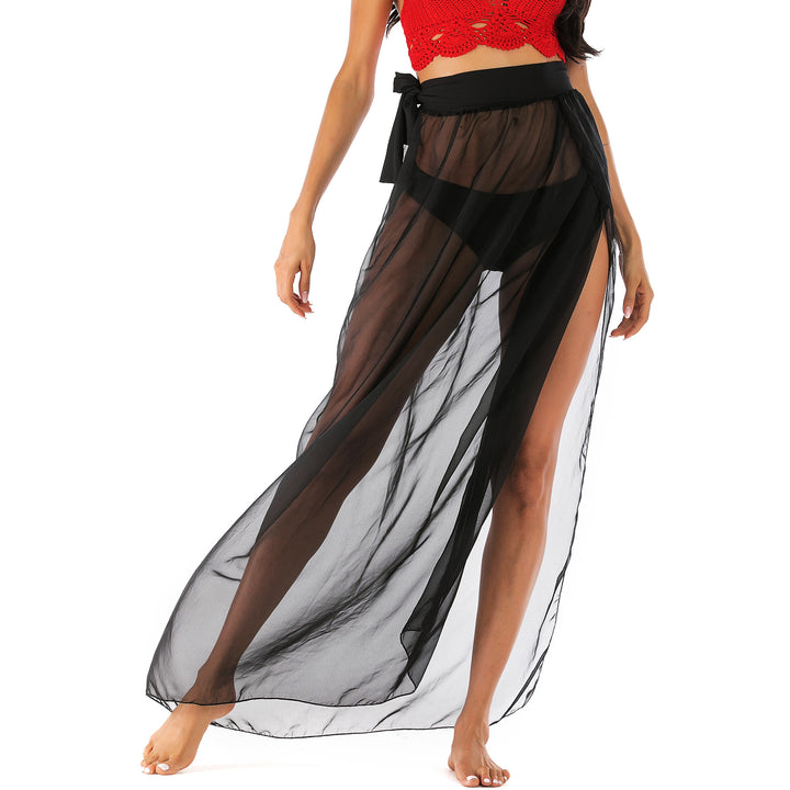 Lune London layered transparent maxi skirt ladies