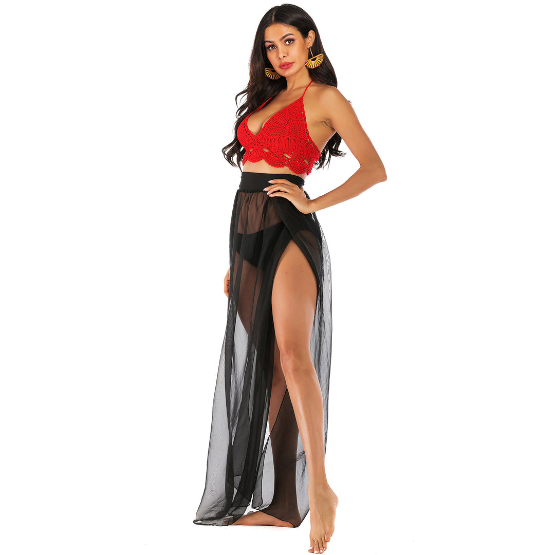 Lune London layered transparent maxi skirt ladies