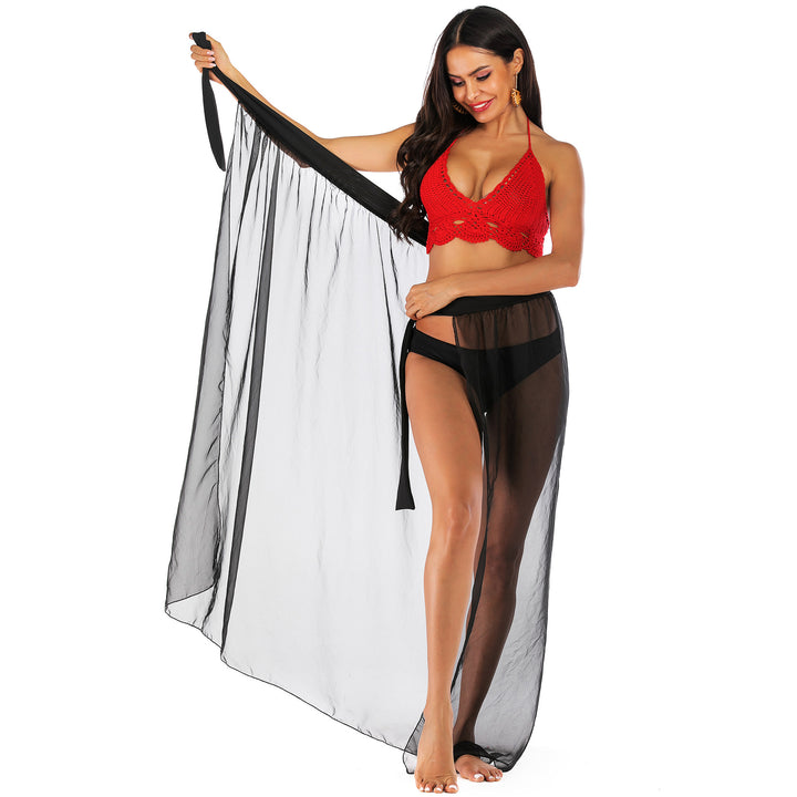Lune London layered transparent maxi skirt ladies