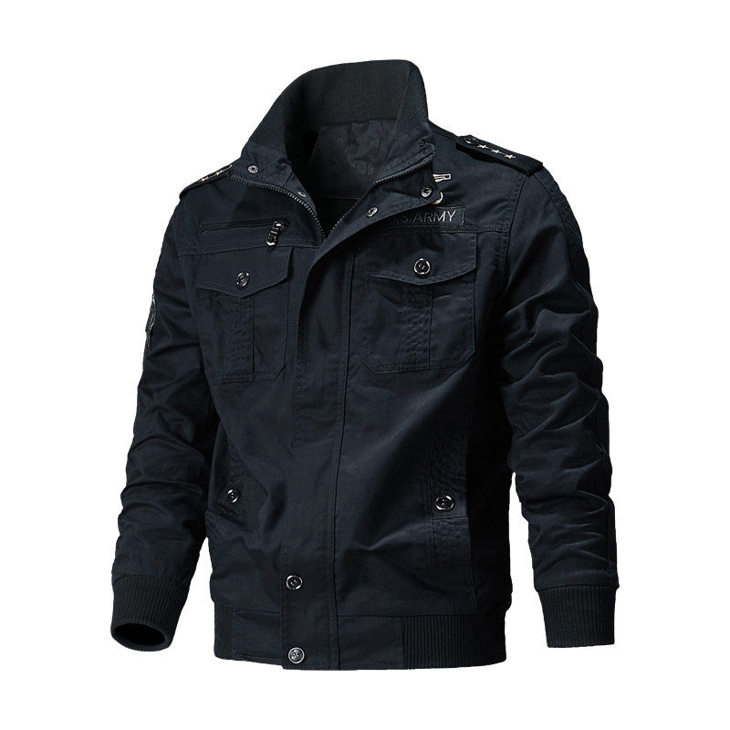 Robust military jacket for men with versatile pockets Lune London
