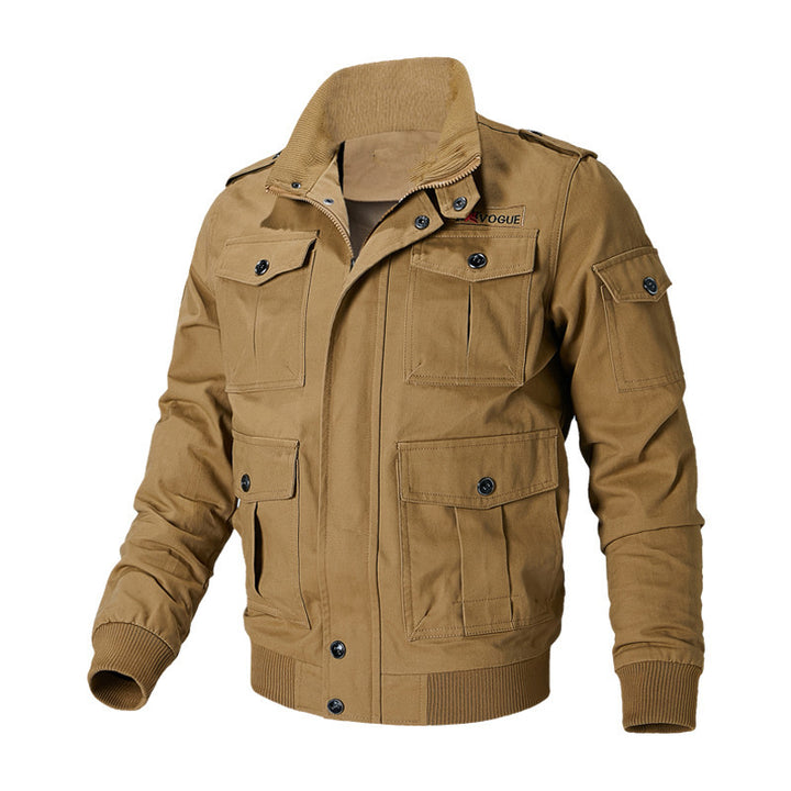 Fashionable utility jacket for men with versatile pockets Amarae