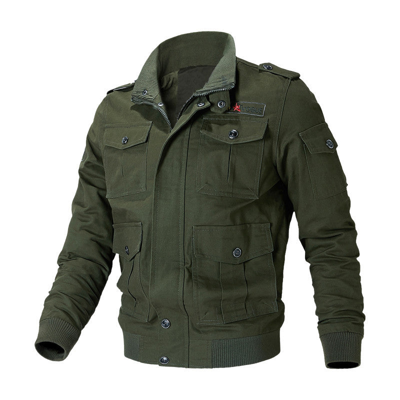 Fashionable utility jacket for men with versatile pockets Amarae