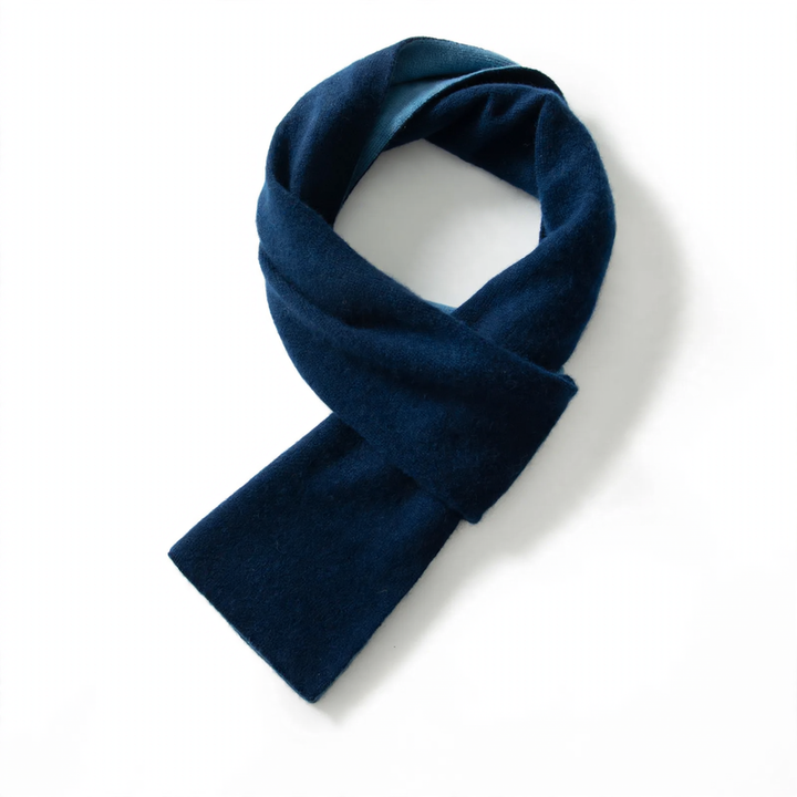 Short cashmere scarf with drawstring