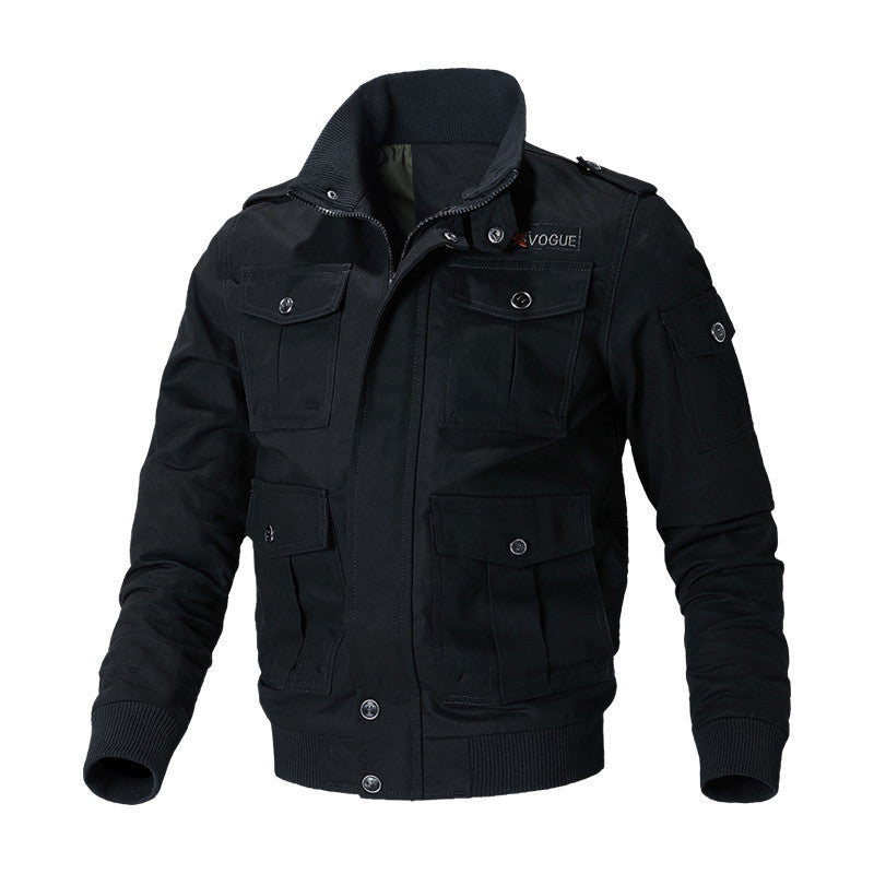 Fashionable utility jacket for men with versatile pockets Amarae