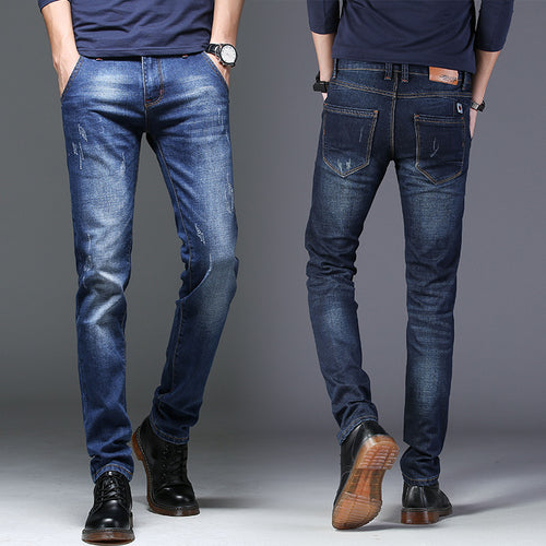 Slim-fit jeans for men with trendy distressed details Amarae
