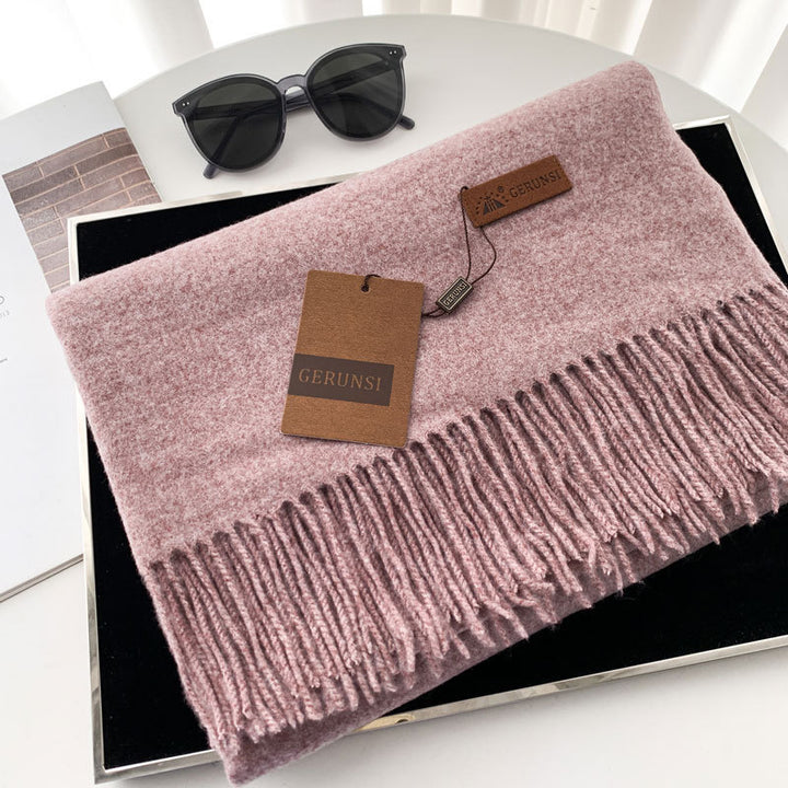 Solid color scarf made of cashmere imitation, 70x200cm