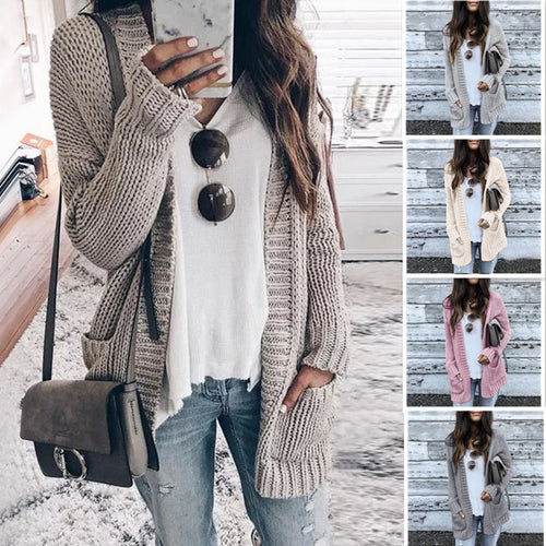 Cardigan pour femmes au style décontracté surdimensionné Chic & Stil
