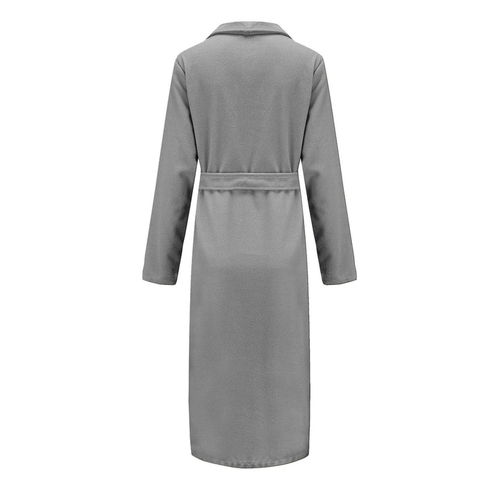 Ladies elegant coat with chic collar and belt at the waist Lune London