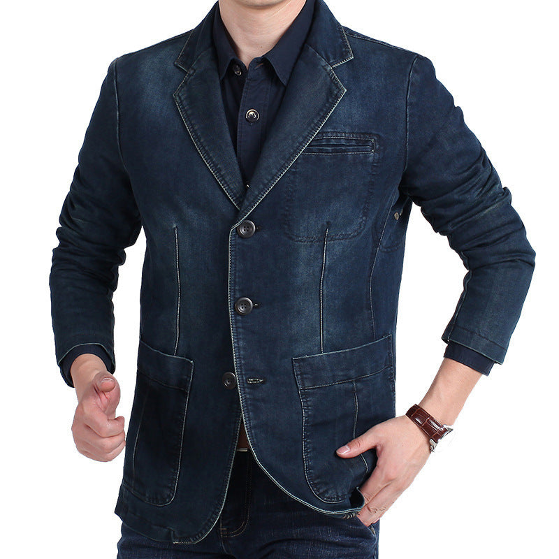 Trendy denim blazer jacket for men Amarae