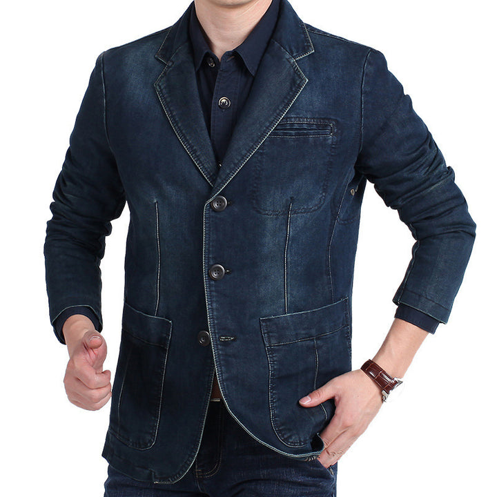 Trendy denim blazer jacket for men Amarae