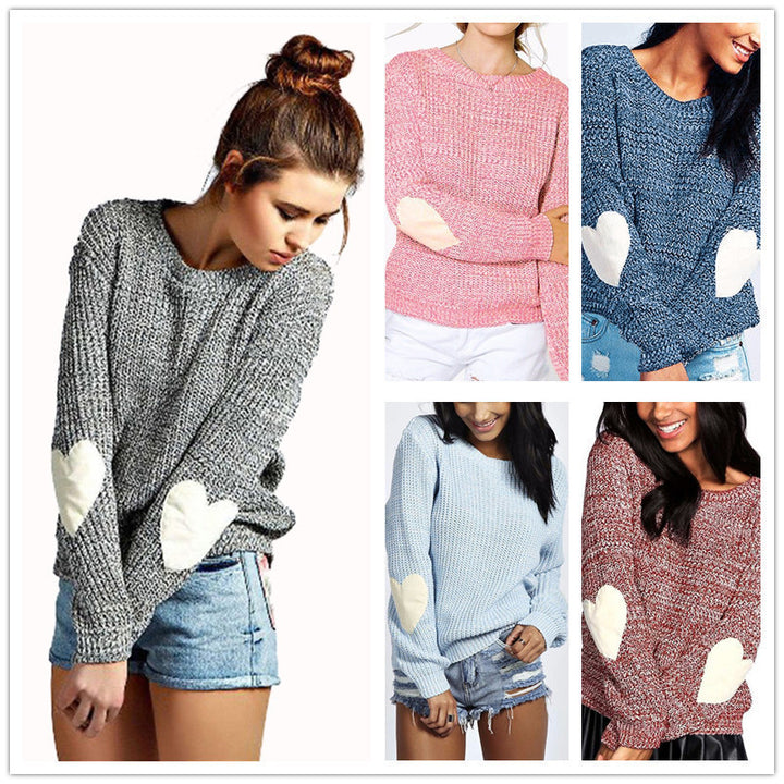 Ladies cozy sweater with heart-shaped details Lune London