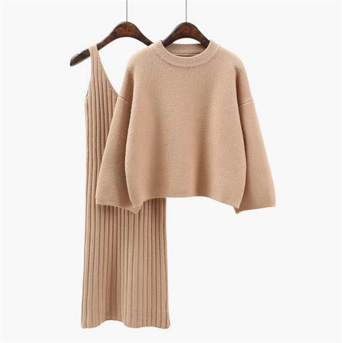 Ladies knit jumpsuit with exclusive ribbed design Amarae