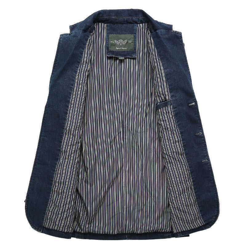 Trendy denim blazer jacket for men Amarae
