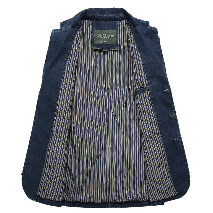 Trendy denim blazer jacket for men Amarae