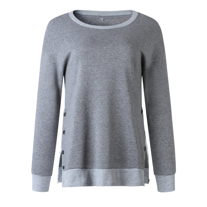 Casual sweater and sweatshirt for women with snap buttons on the sides Lune London