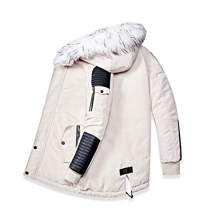 Men's winter jacket with removable faux fur collar and versatile pockets Lune London
