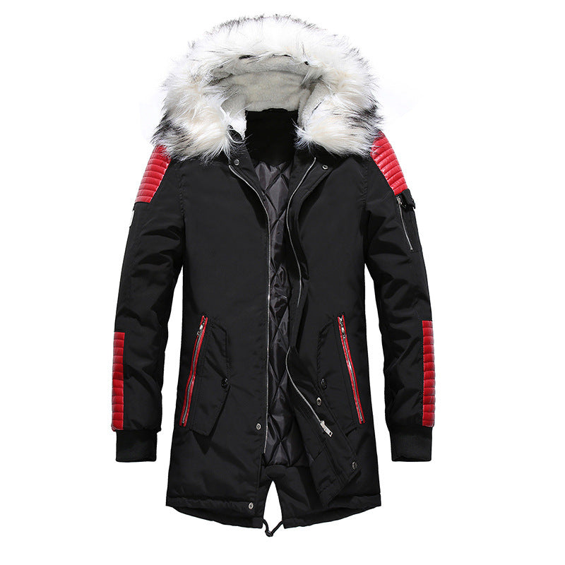 Men's winter jacket with removable faux fur collar and versatile pockets Lune London