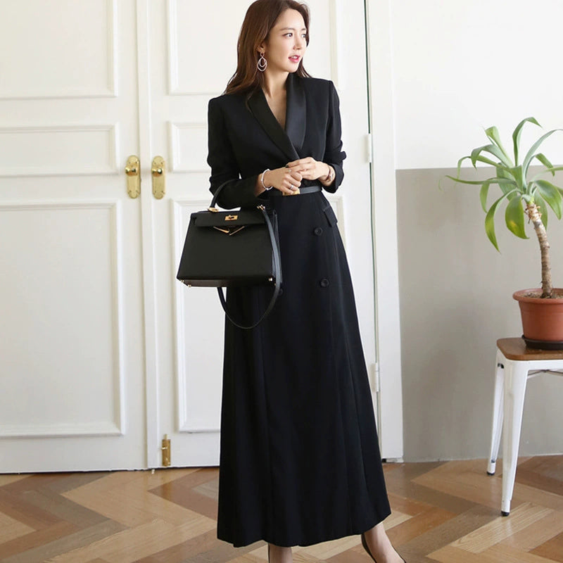 Chic Und Stil | Elegant Dress with Jacket In Multiple Layers