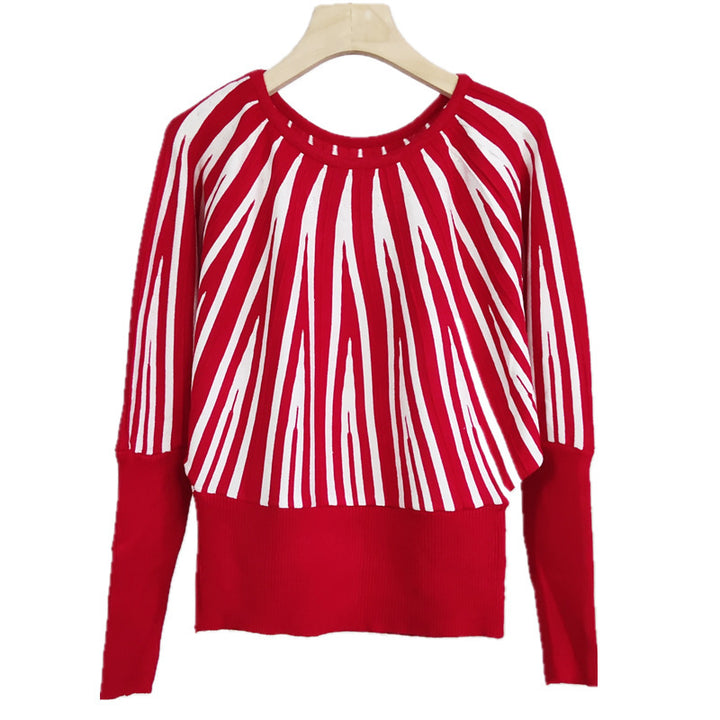 Casual knit sweater for women with eye-catching pattern Lune London