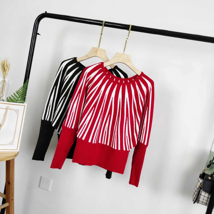 Casual knit sweater for women with eye-catching pattern Lune London