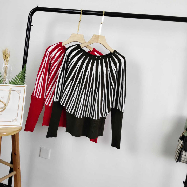 Casual knit sweater for women with eye-catching pattern Lune London